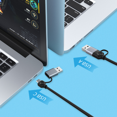 Compacto Adaptador USB C Hub Laptop Usb Port Expander Usbc Hub Para Transferência Rápida de Dados
