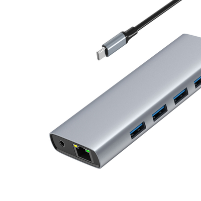 Hub HDMI e USB de alumínio multi-port rápido para conectividade aprimorada