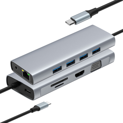 Hub HDMI e USB de alumínio multi-port rápido para conectividade aprimorada