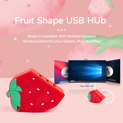 5Gbps Adaptador Laptop USB Port Expander Usbc Hub para transmissão de dados domésticos