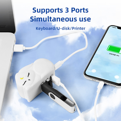 Hub de leitura rápida USB PVC Tf Card Reading Hub com transferência rápida de dados e leitor de cartão de memória