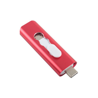 Metal Tipo C USB Flash Drives 2.0 e USB 3.0 128GB 256GB padrão dos EUA
