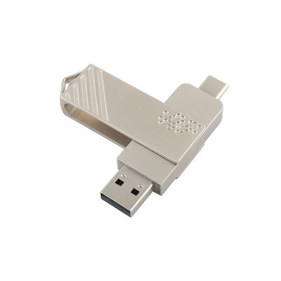 Metal Tipo C Twist em forma de Fast Speed USB Flash Drive 3.0 e USB 2.0 e Tipo C