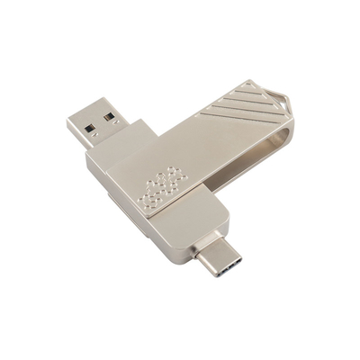 Metal Tipo C Twist em forma de Fast Speed USB Flash Drive 3.0 e USB 2.0 e Tipo C