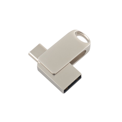 Disco flash USB de metal compatível com Windows com transferência rápida de dados e memória completa
