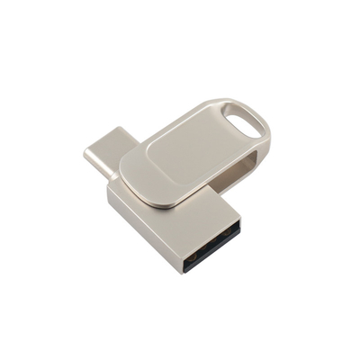 Metal Dual USB Flash Drive com proteção por senha e velocidade Tipo C Compatibilidade