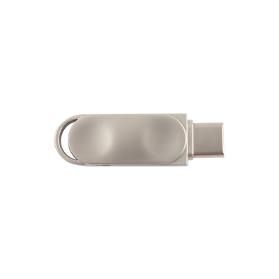 Disco flash USB PD de metal à prova d'água com prata USB 2.0 USB 3.0 e tipo C