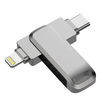 Drives flash USB OTG à prova d'água para USB3.0 e USB 2.0 Interface e suporte tipo C