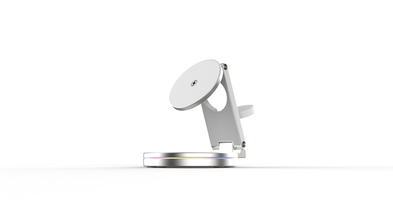 Carregador sem fio magnético de rotação de 360 graus de 15 W com cabo tipo C 98.3*24.7*95.8mm