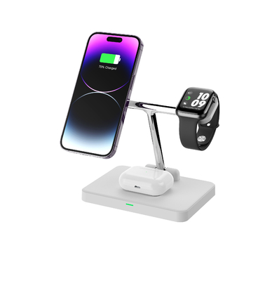 Carregamento sem fio 3 em 1 carregador rápido para telefone