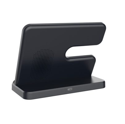 Material ABS PC Carregador sem fio de 15W para iPhone iWatch AirPod Rápido e conveniente