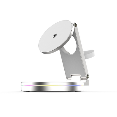 Carregador sem fio multifunção com impressão de logotipo/suporte a laser OEM Box Frequência de trabalho 100-205KHZ