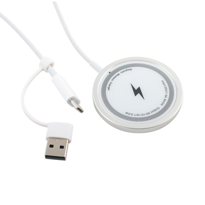 Dispositivos habilitados para Qi ABS/Metal Multifunction Wireless Charger com suporte OEM Box e alta compatibilidade
