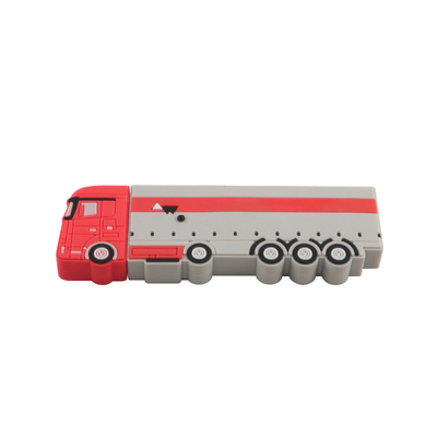 PVC ou Silicone Custom USB Flash Drives Forma de ônibus com pré-carregamento de dados