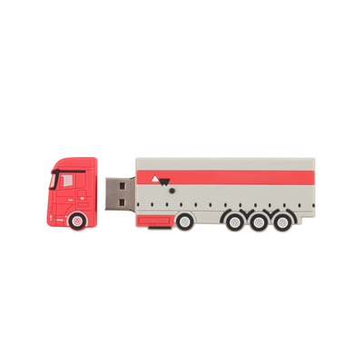 PVC ou Silicone Custom USB Flash Drives Forma de ônibus com pré-carregamento de dados