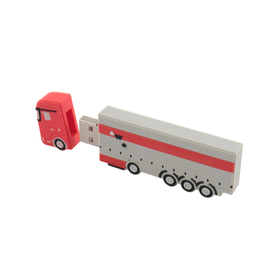 PVC ou Silicone Custom USB Flash Drives Forma de ônibus com pré-carregamento de dados