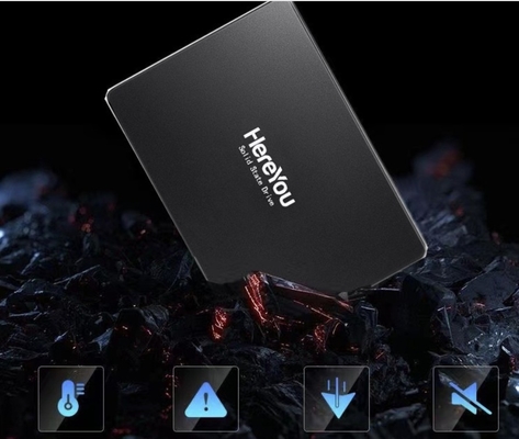 SSD SATA de alta capacidade de 2,5 polegadas 128gb com resistência a vibrações de 10-2000Hz e consumo de energia