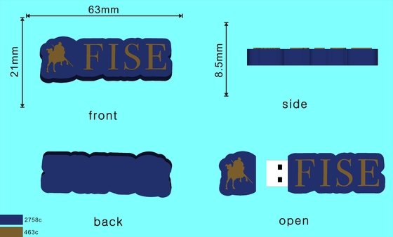 Formas personalizadas Memória flash USB Produção de PVC ou silicone facilitada com molde aberto