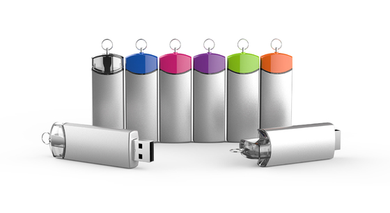 Personalizável 8-15MB/s Escrever Metal USB Flash Drive com logotipo Speed Dome