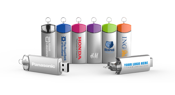 Personalizável 8-15MB/s Escrever Metal USB Flash Drive com logotipo Speed Dome