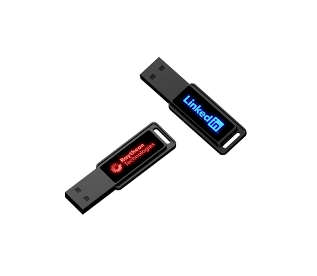 Pen Drive Flash de Alta Velocidade Cristal USB Com Luz LED Brilhante