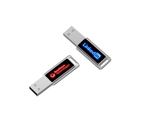 Pen Drive Flash de Alta Velocidade Cristal USB Com Luz LED Brilhante