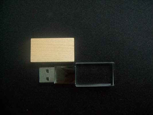 Carregador USB de cristal personalizado com opções de logotipo a laser -50°C 80°C Temperatura do ambiente