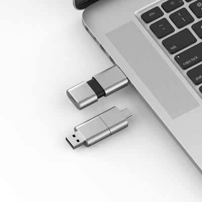 Tipo C de velocidade rápida com USB 3.0 e USB 2.0 Flash Drive Slide Match CE,FCC,ROHS