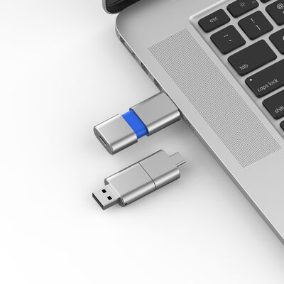 Tipo C de velocidade rápida com USB 3.0 e USB 2.0 Flash Drive Slide Match CE,FCC,ROHS