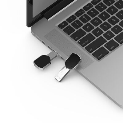 Com logotipo de laser em cores LED em unidades USB USB com funcionalidade de upload de dados personalizada para presentes corporativos