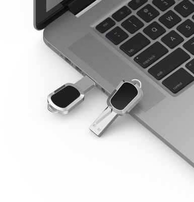 USB 2.0 e USB 3.0 Crystal USB Stick Material de metal suporta upload de dados adequado para grandes transferências e armazenamento de dados