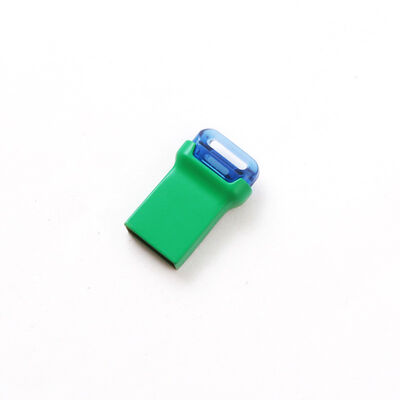 A mini movimentação flash verde do USB do metal da movimentação do flash de Udp da cor verde do corpo pode personalizar o logotipo e a embalagem feitos