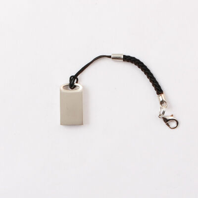 Usb do metal com logotipo do laser da movimentação do flash do Usb do metal do chaveiro segue projeto personalizado