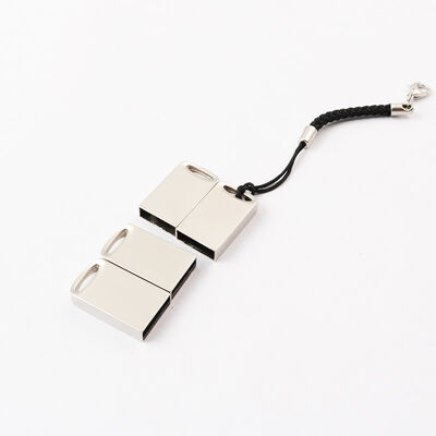 Usb do metal com logotipo do laser da movimentação do flash do Usb do metal do chaveiro segue projeto personalizado