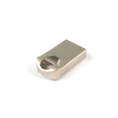 Prata com metal brilhante usb flash drive velocidades de transferência de dados rápida embalagem de metal durável adequada para armazenamento seguro de dados