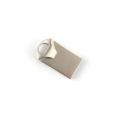 Prata com metal brilhante usb flash drive velocidades de transferência de dados rápida embalagem de metal durável adequada para armazenamento seguro de dados