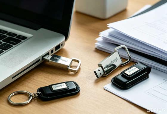Unidade flash USB de couro OEM Solução de armazenamento portátil elegante e durável de cor marrom, ideal para presentes corporativos e eventos