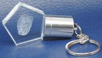Unidade flash usb de cristal em forma de garrafa 3.0, velocidade de transferência rápida, design durável, cristal pode gravar logotipo