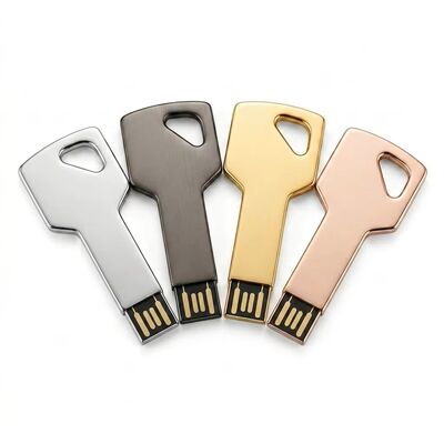 Chave de liga de zinco com criptografia habilitada, dispositivo de armazenamento seguro, design personalizado, bem-vindo, durável, ideal para negócios