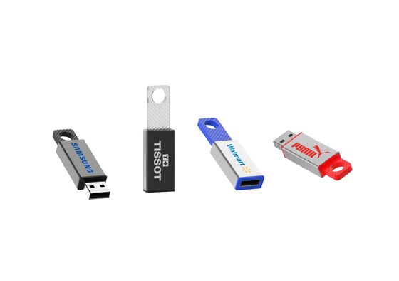 Caixa de metal e unidades flash de vidro temperado de metal que oferecem armazenamento de dados em capacidades de 1GB 2GB 4GB 8GB 16GB 32GB 64GB e 128GB