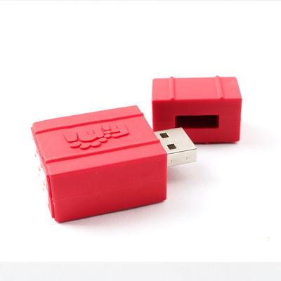 O chocolate bonito da morango da melancia da vara de USB do molde aberto do PVC deu forma
