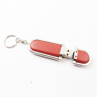 A movimentação instantânea de couro USB 2,0 e USB 3,0 de 80MB/S 256GB Brown com elevação escreve a velocidade