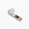 Vara instantânea dada forma assobio da memória do laser Logo Silver USB 2,0 da movimentação de USB do metal