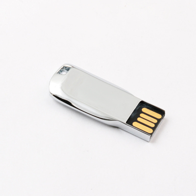 O metal brilhante de prata USB Pen Drive do corpo 2,0 64GB 128GB 20MB/S conforma-se padrão dos E.U.