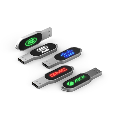 Quando trabalhar a luz do diodo emissor de luz a movimentação brilhante 32GB 64GB 128GB de USB do cristal