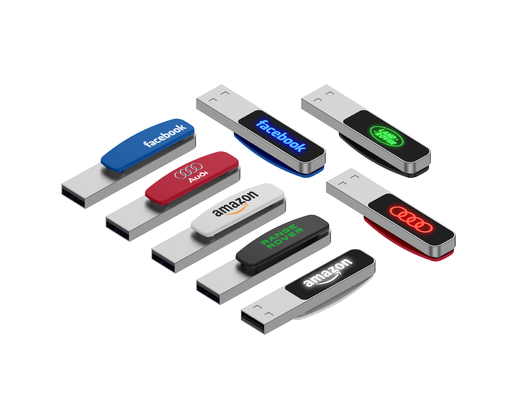 Velocidade rápida da vara 8GB 16GB 128GB 256GB de USB do cristal de USB 2,0 USB 3,0