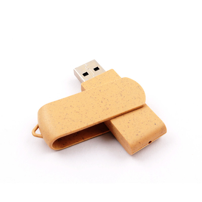 O flash de Straw And Plastic 128gb conduz a memória do Usb 3,0 dos materiais recicláveis