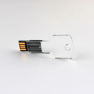 A movimentação instantânea 128GB do Usb da chave acrílica clara transparente conforma-se padrão dos E.U.