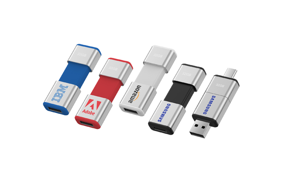 Pendrive tipo C de alta velocidade fácil de flexível 64 GB 128 GB 256 GB