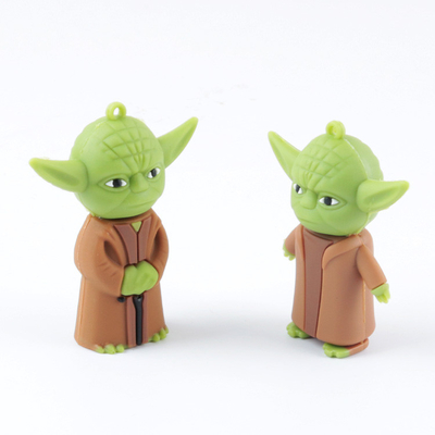 O PVC personalizou dado forma por Usb instantâneo 2,0 e 3,0 da movimentação do Usb de Yoda Star Wars do mestre